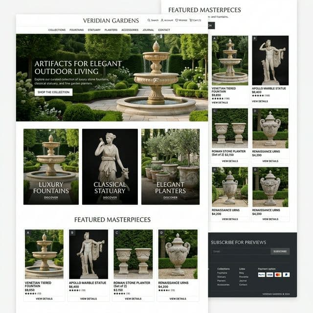Fountain eCommerce Mockup